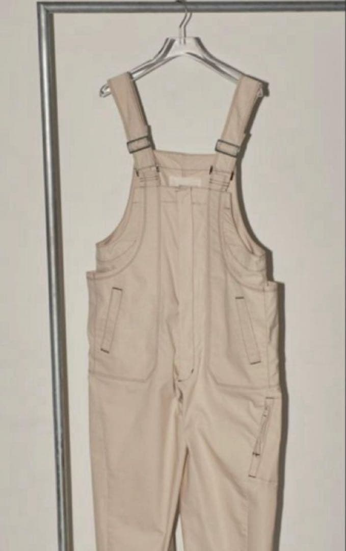 【限定価格】フロントジップコットンサロペット