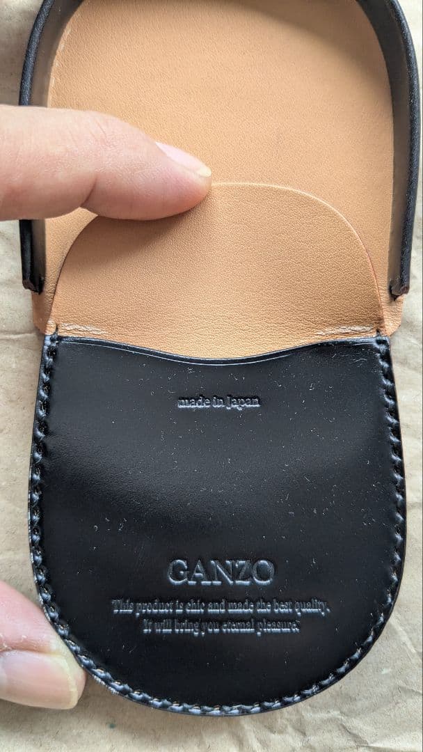 【美品】GANZO コードバンブラック ケース（ほぼ未使用）