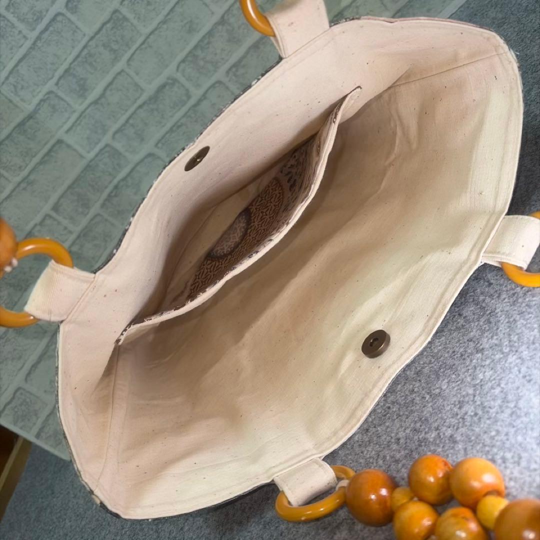 【希少古布】武者のぼり旗リメイク53”トート 伝統工芸 侍 お土産 ギフトにも◎