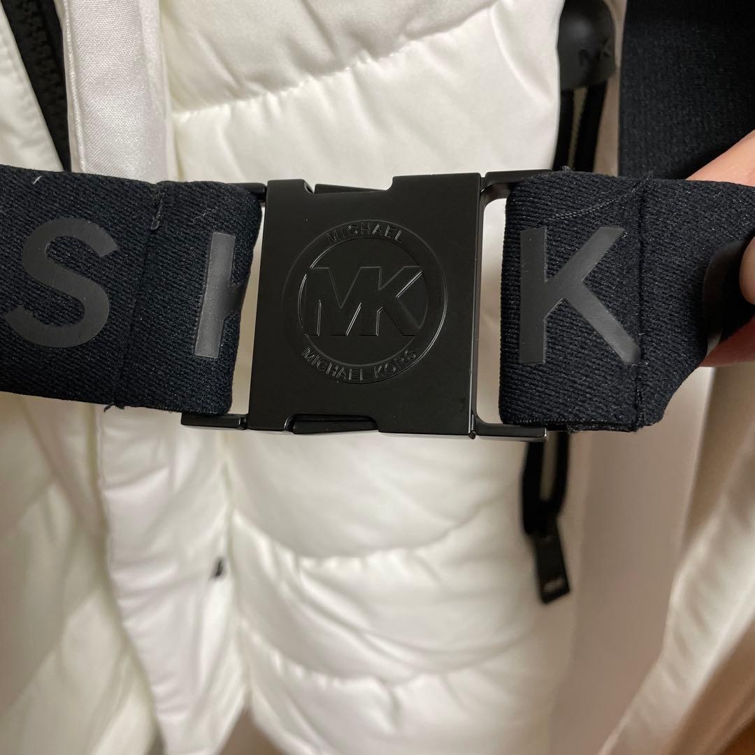 マイケルコースMK フード付きホワイトダウンジャケット