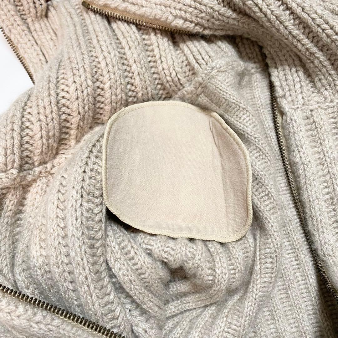 カシミヤ100%✨　FOXEY 2way ジップアップカーディガン　ニット