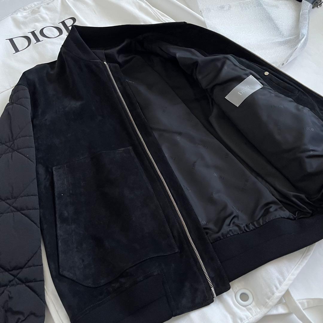 dior カナージュキルティング スエード LEATHER - JACKET