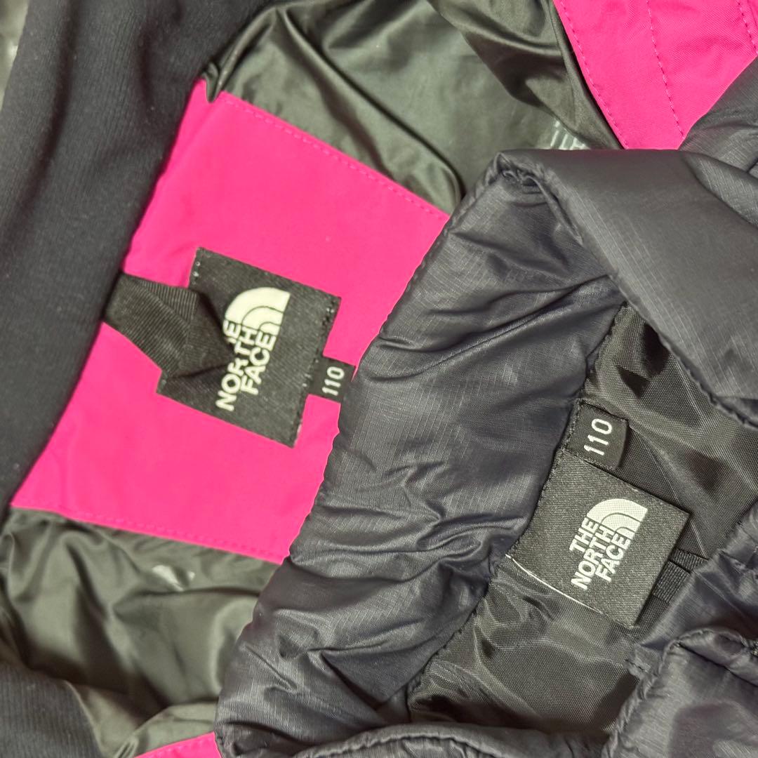 used ノースフェイス110 キッズ　スノボウェア　スキーウェア　スノーウェア