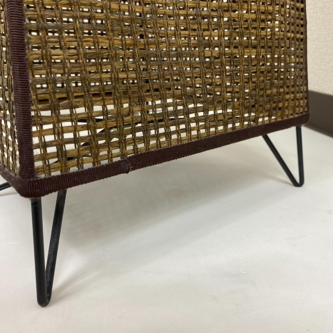 ★フロアスタンドライト 長澤ライティング ウィッカータワー 2灯式 ブラウン