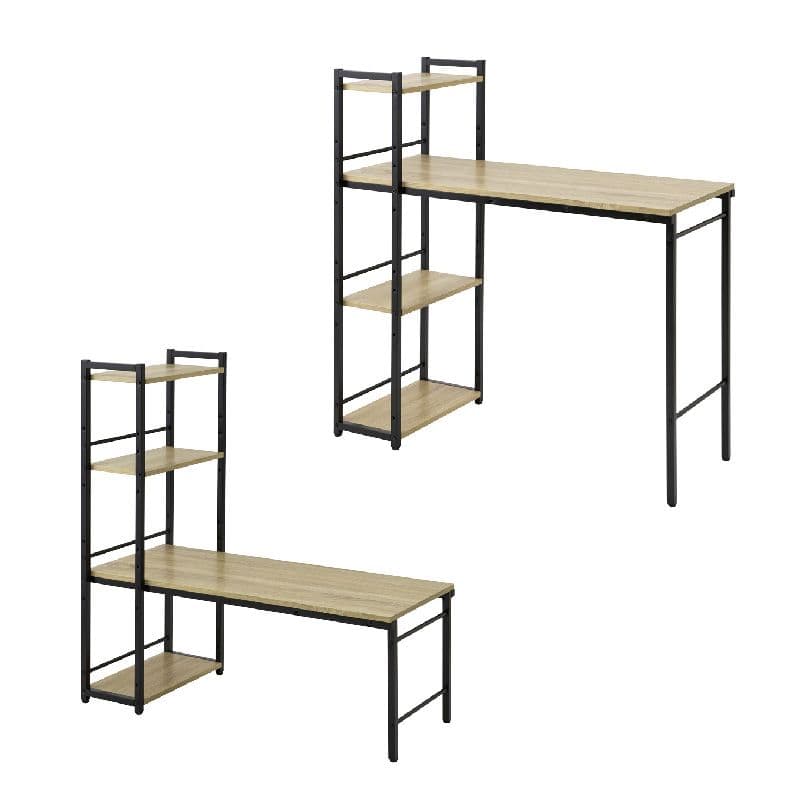 《新品送料無料》ラック付き4WAYデスク 幅100cm テーブル 机 木製 収納