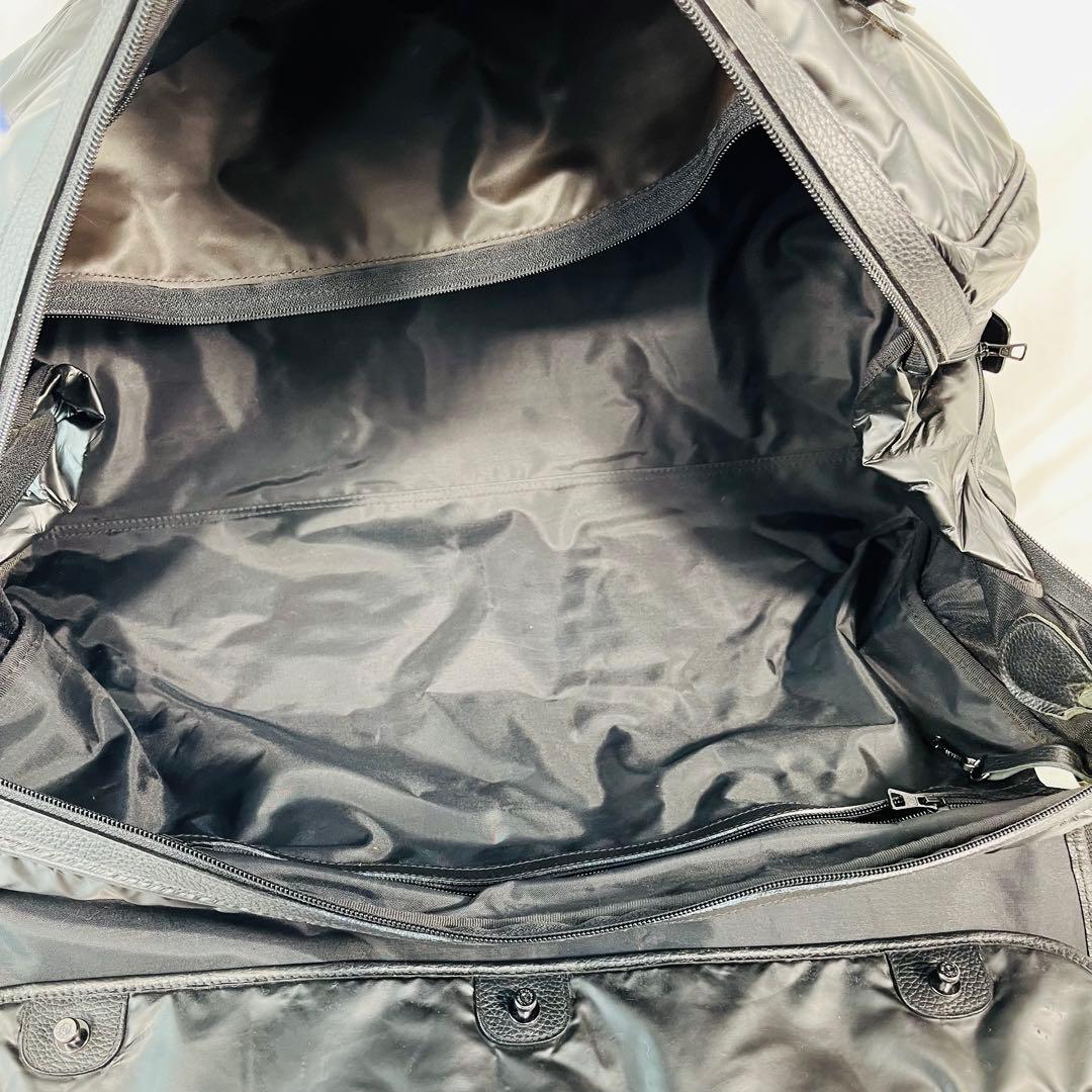 HUNTING WORLD ブラック ボストンバッグ　大容量　出張　旅行