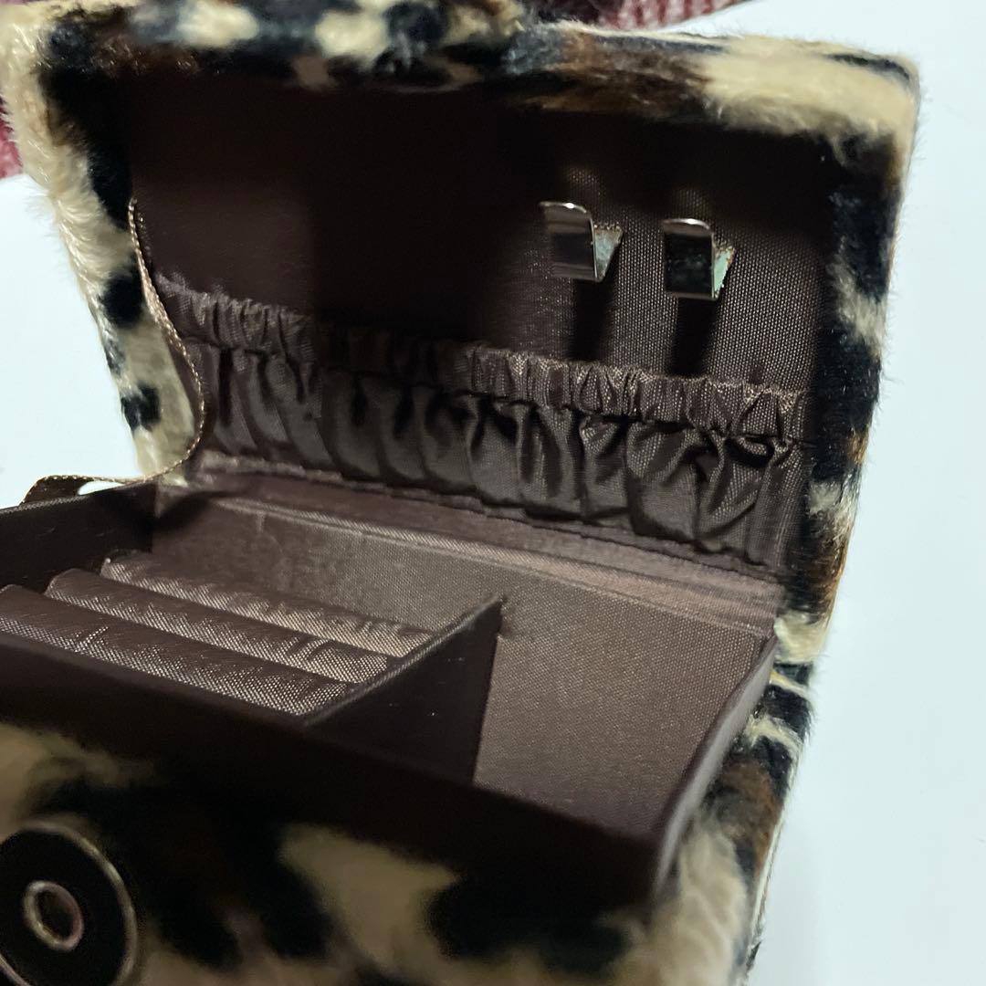 ハローキティアクセサリーケース☆ヒョウガラ☆2001年製