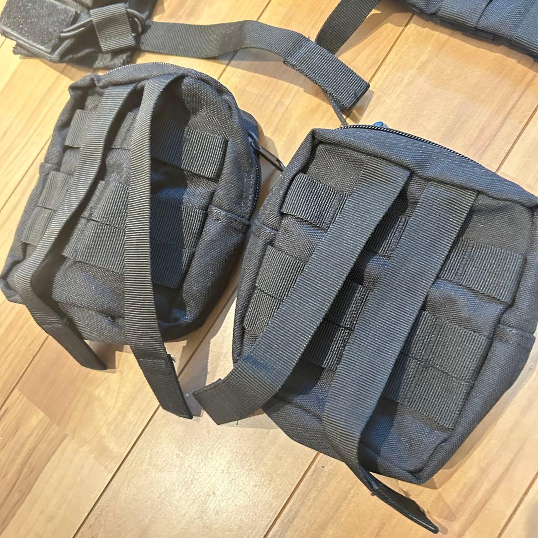 NEW HORIZON プレートキャリア 黒　ピストルベルト