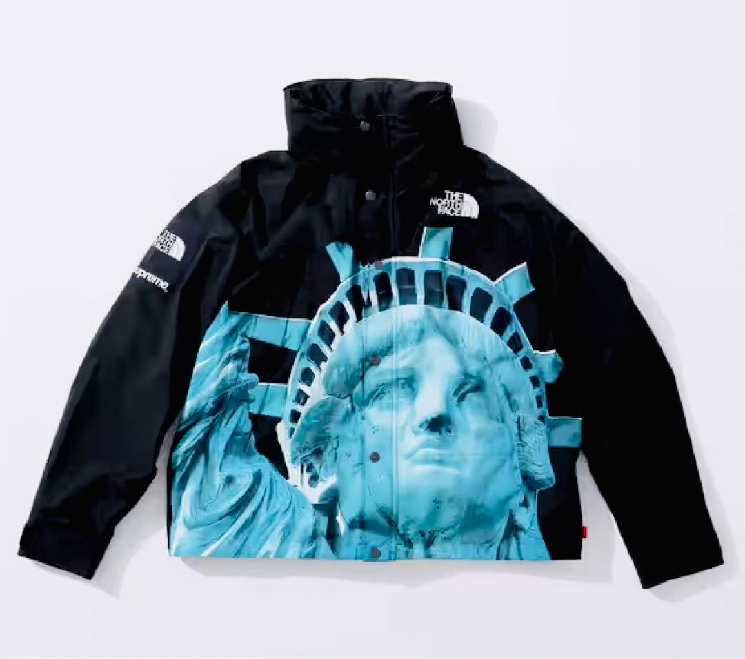 【美品】ノースフェイス　supreme マウンテンパーカー　自由の女神