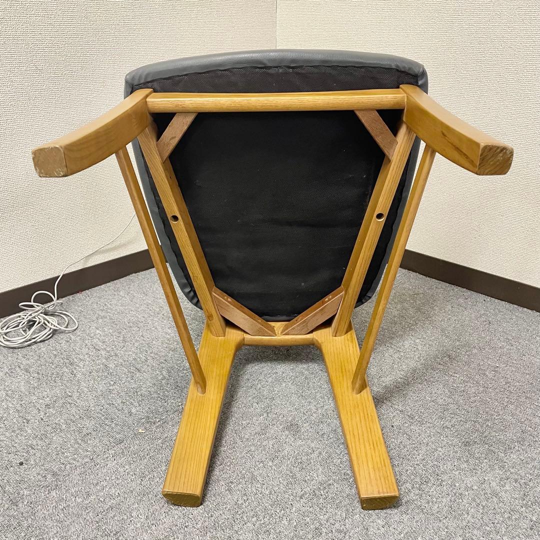 カリモク CD34モデル ダイニングチェア 合成皮革張 オーク材① F