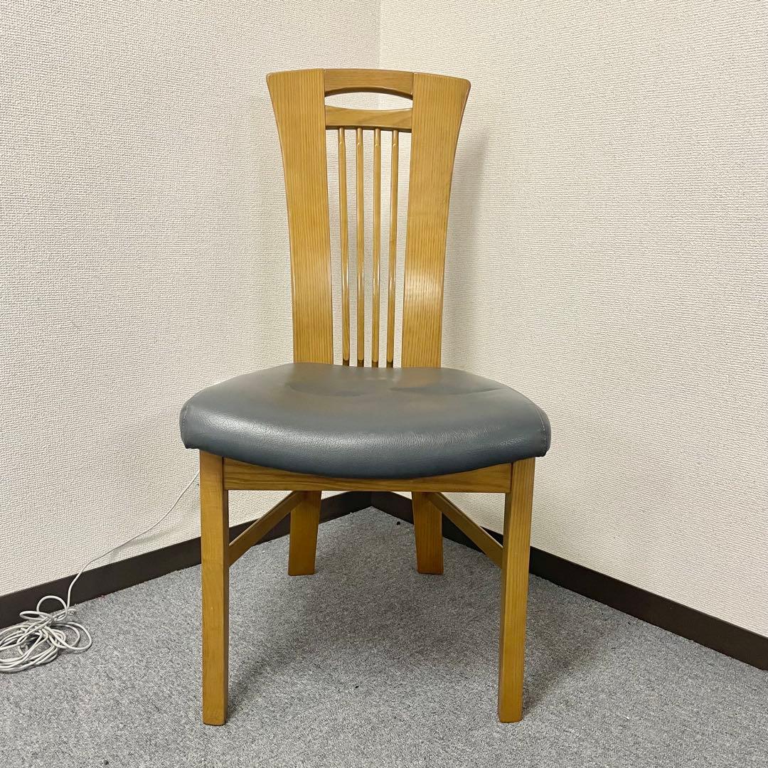 カリモク CD34モデル ダイニングチェア 合成皮革張 オーク材① F
