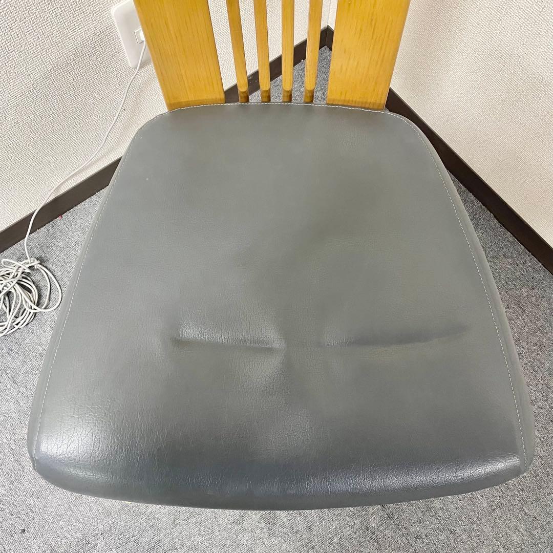 カリモク CD34モデル ダイニングチェア 合成皮革張 オーク材① F