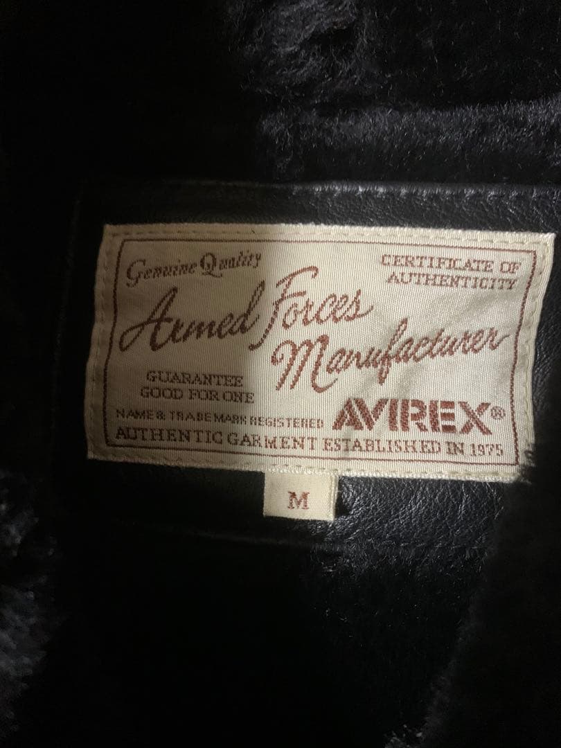 K*K様 AVIREX LTD 激レア ムートンボンバージャケット 美品バイカー