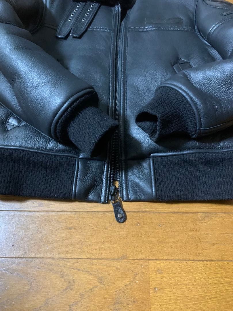 K*K様 AVIREX LTD 激レア ムートンボンバージャケット 美品バイカー