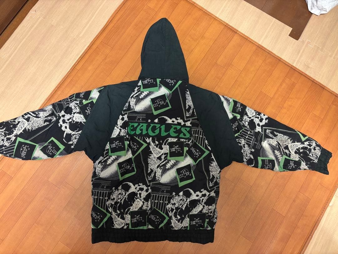 希少 NFL EAGLES LOGO7グラフィックキルティングジャケット