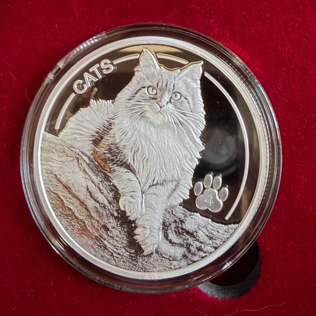 レア☆2025 1oz フィジー キャット 猫 銀貨 純銀 シルバー