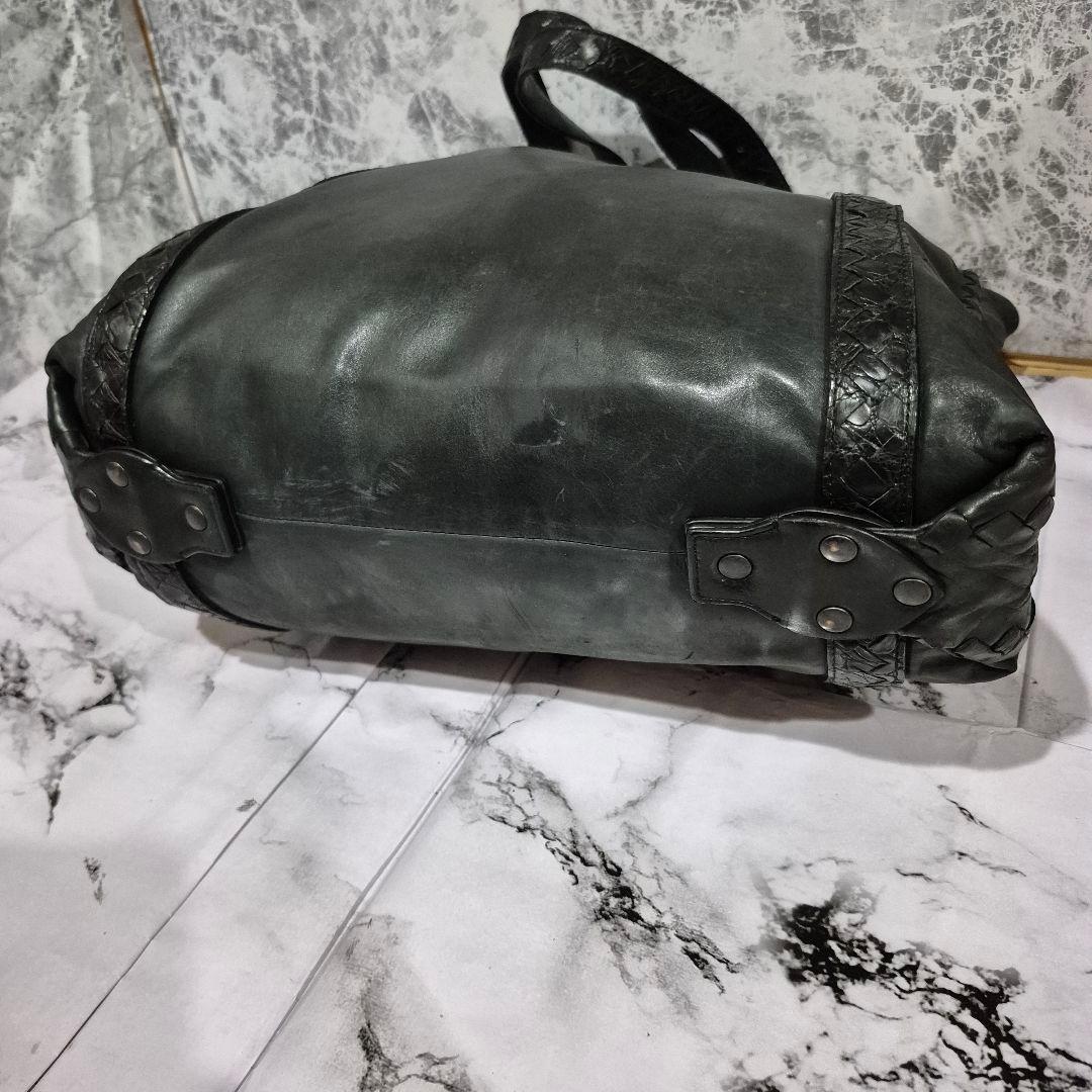 ☆希少☆ボッテガヴェネタ　レザー ビジネストートバッグ 編み込みデザインA4