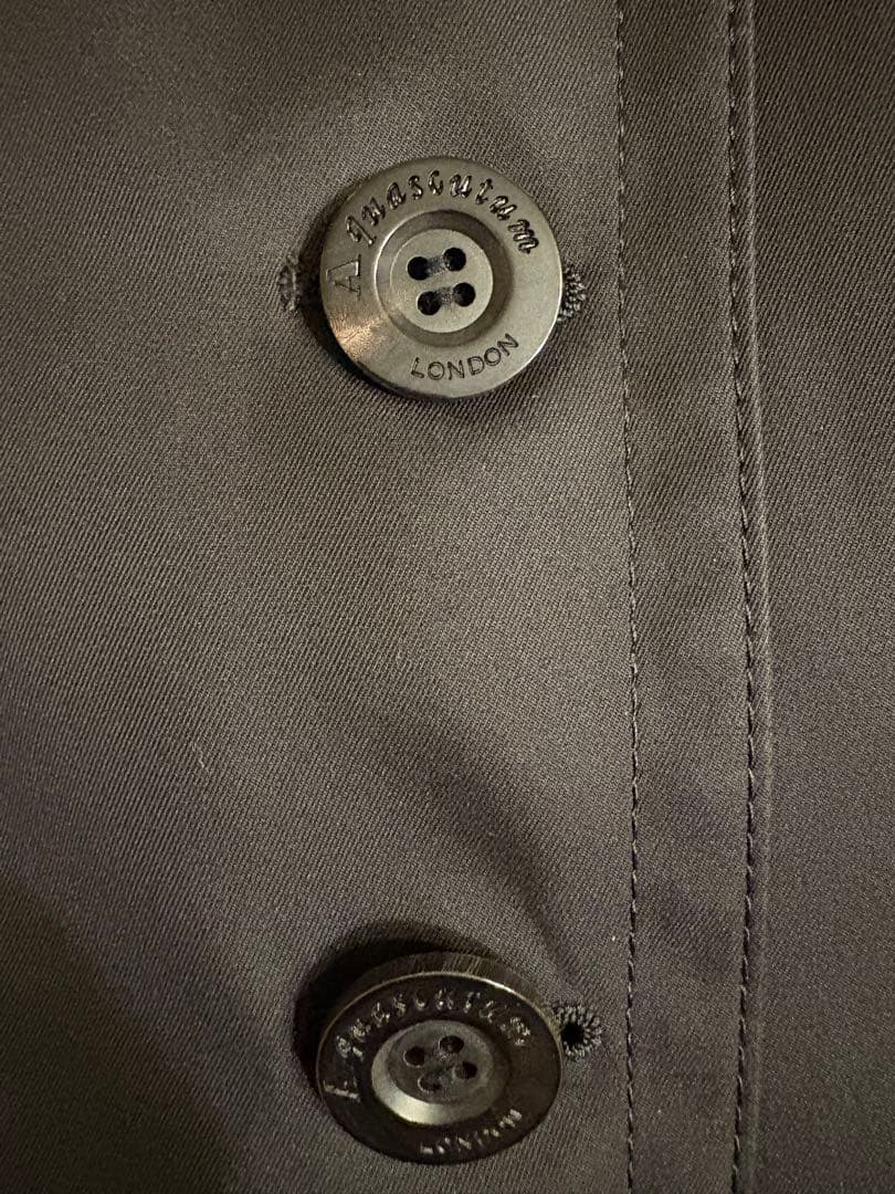 Aquascutum ブラック トレンチコート