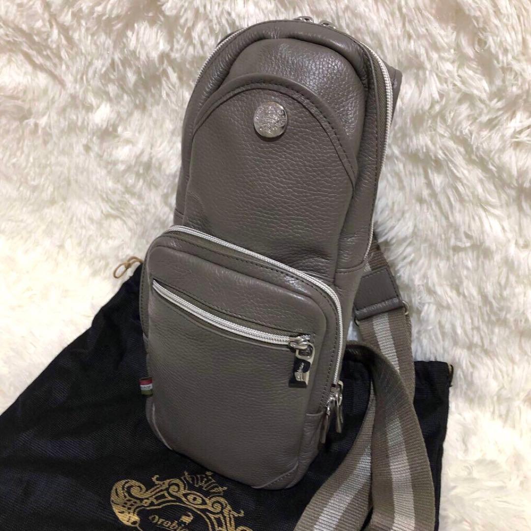 現行·未使用✨オロビアンコ　レザー ボディバッグ ムッカ メンズ