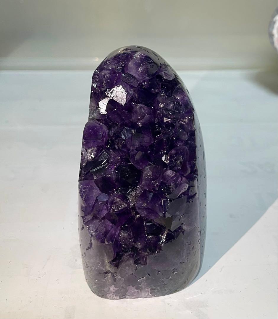 高品質アメジストドーム 浄化 幸運 魔除 パワーストーン 紫水晶 クリスタル