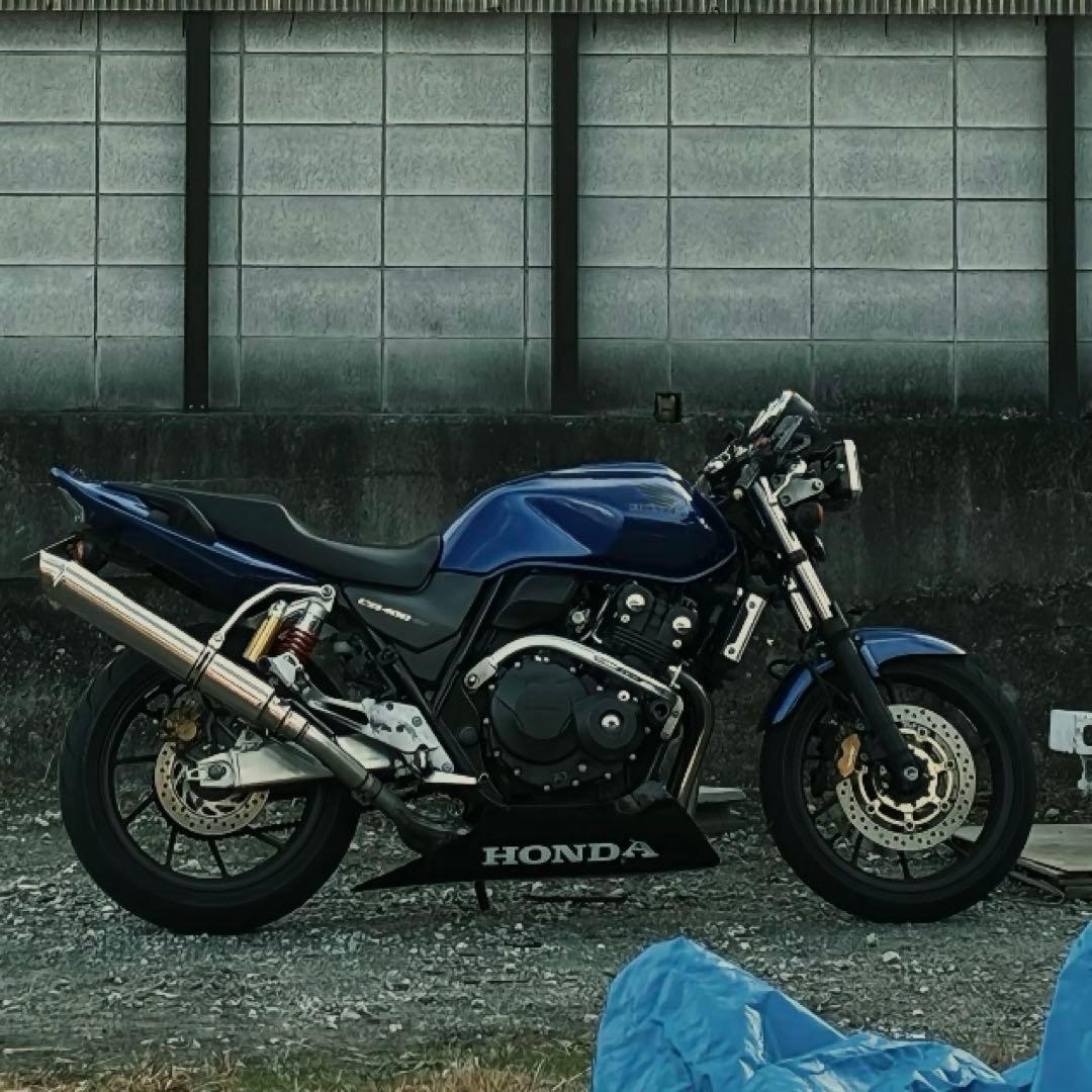 CB400SF用アンダーカウル　黒