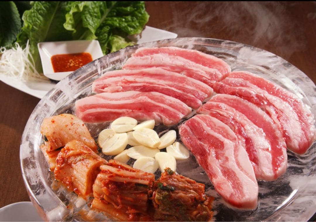 水晶プレート　焼肉