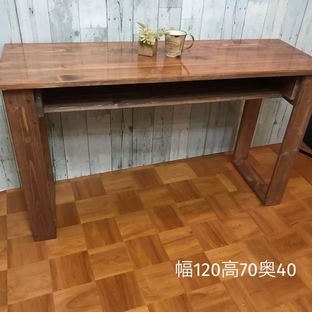 机 テーブル カウンター 幅120cm ヒノキの集成材