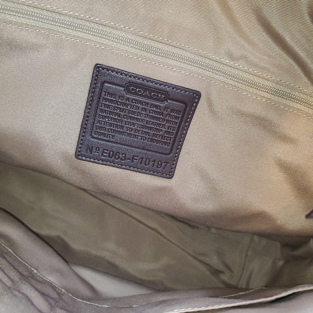 ⭐美品⭐COACH スエード トートバッグ ブラウン a4収納