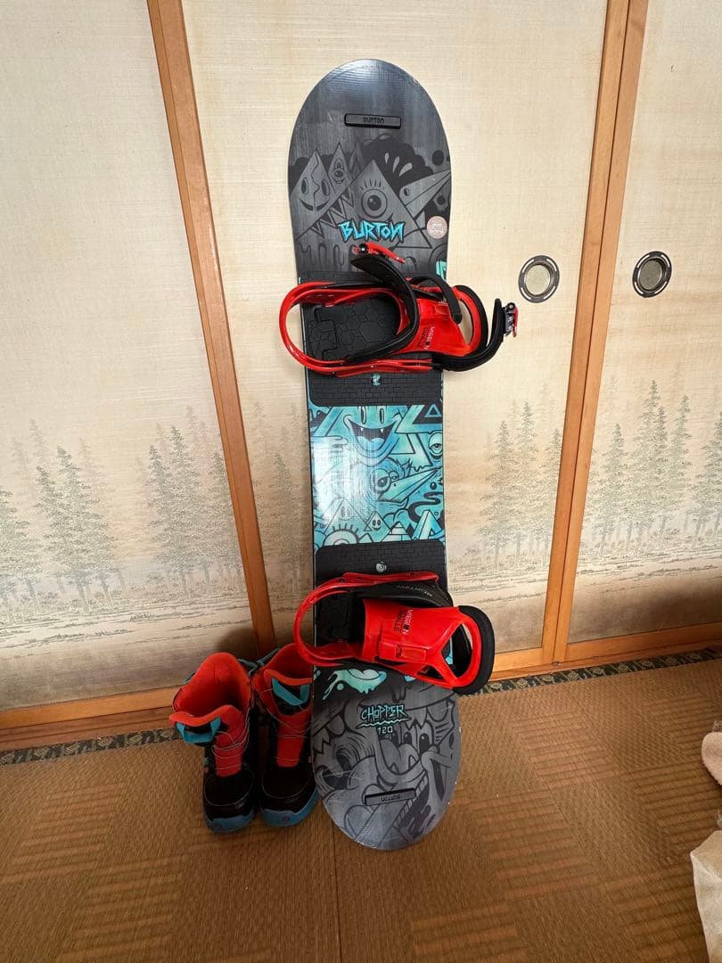 バートン、ボードバインセット、ブーツ20.5、上下ウェア150ー160