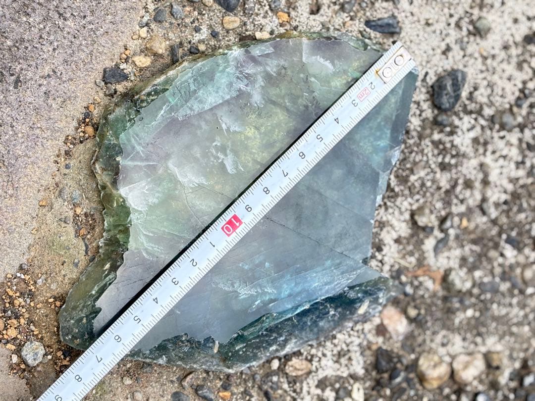 フローライト　透明感　高品質　ハイグレード　スラブ　ギラギラ虹