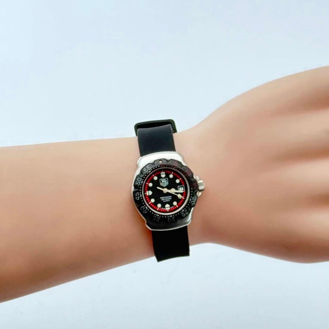 新品電池　タグホイヤー フォーミュラ1 ブラック　374.508 腕時計　デイト