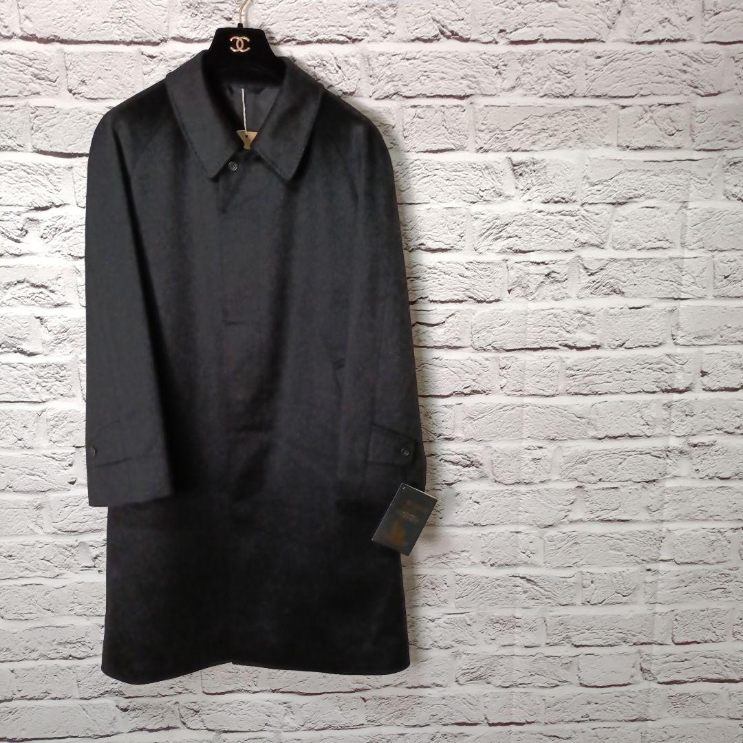 未使用・伊製生地■Henry Forman カシミヤ100% ステンカラーコート