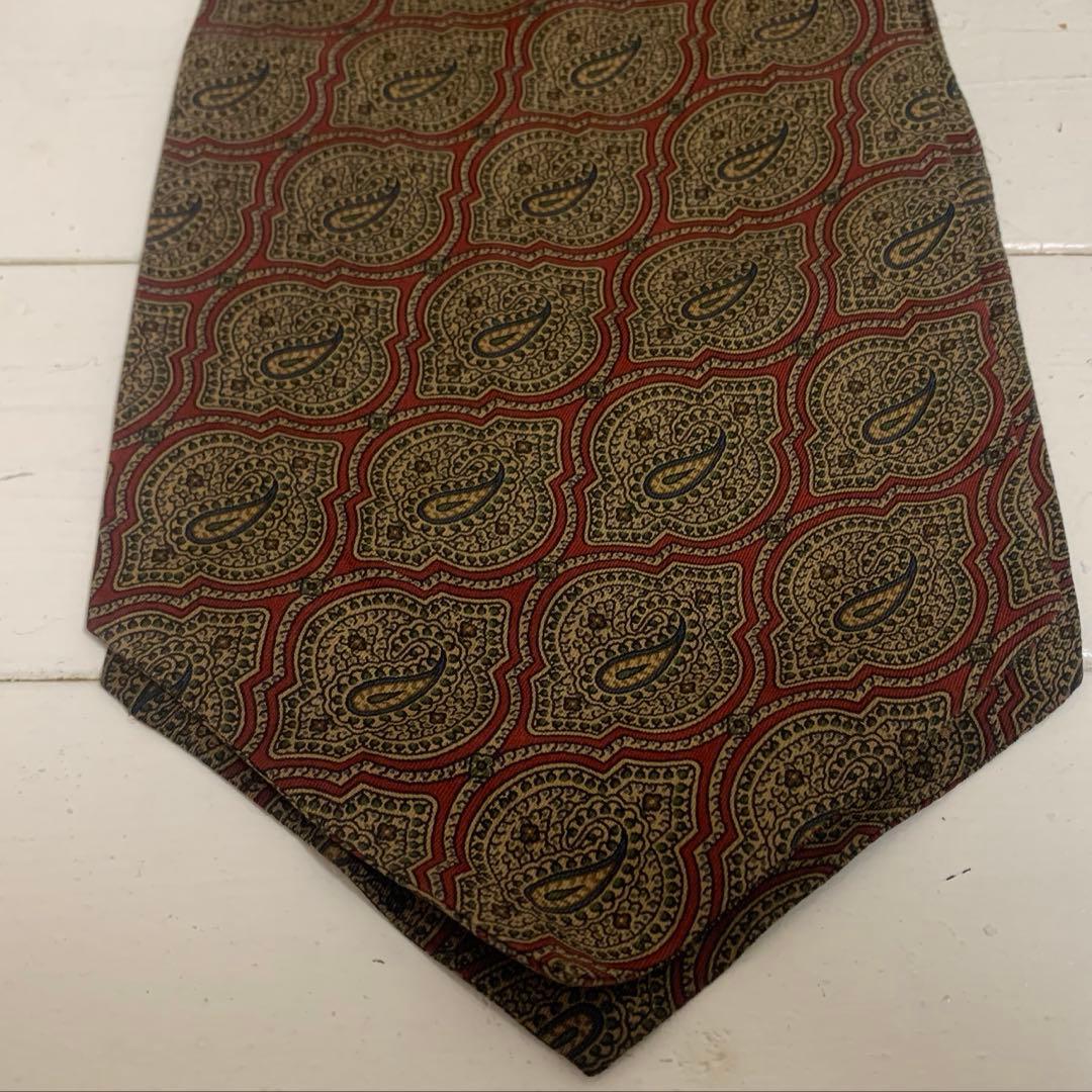 dunhill LONDON VINTAGE ITALY製 シルクアスコットタイ