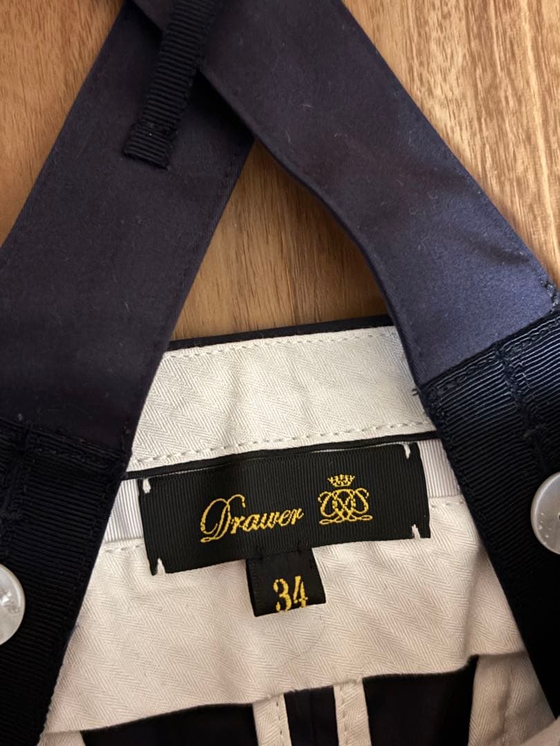 ドゥロワー　サロペット　ネイビー34