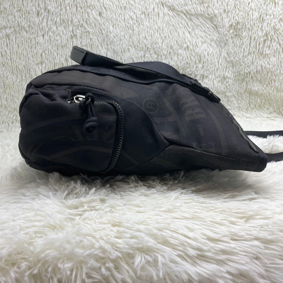 DIESEL ディーゼル トートバッグ A4収納可 ロゴストラップ ナイロン 黒