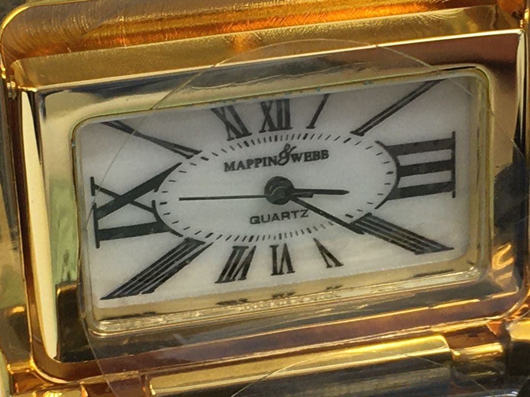 正規美品 Mappin&Webb マッピン＆ウェッブ 置時計 宝箱 三越購入