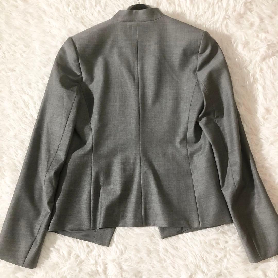 極美品 セオリーリュクス executive パンツスーツ ノーカラージャケット