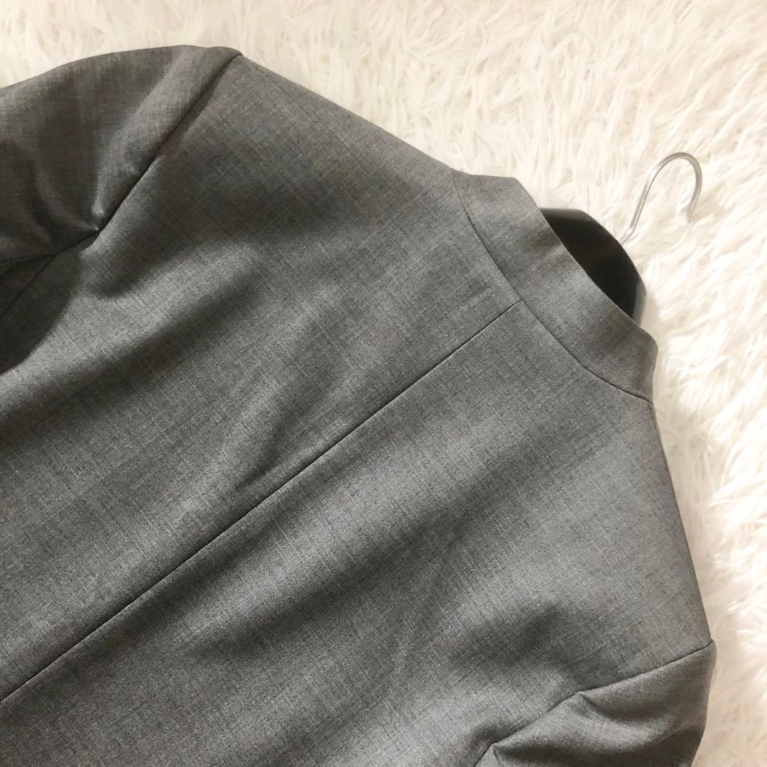 極美品 セオリーリュクス executive パンツスーツ ノーカラージャケット