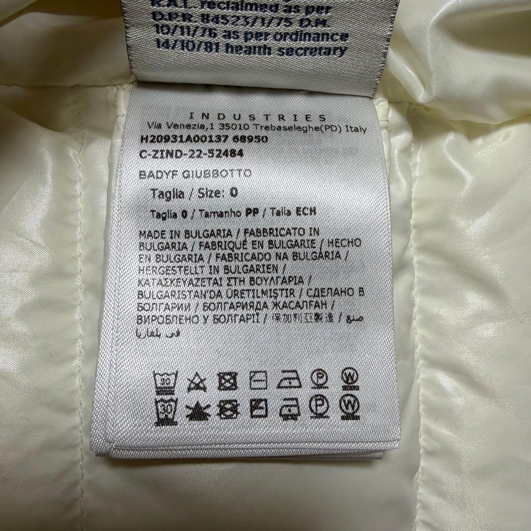 モンクレール★BADYF★サイズ0★ファー★ホワイト★