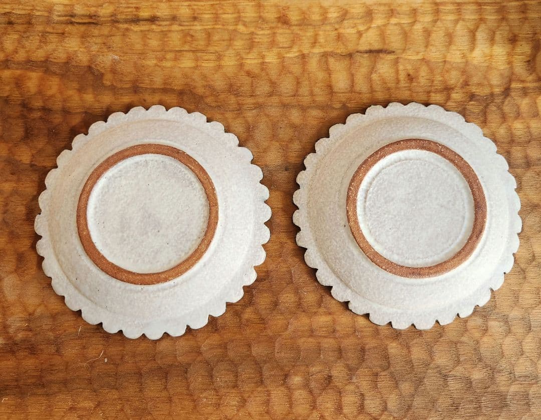 金井啓　三ツ持啓　小皿　2枚セット　すいれん