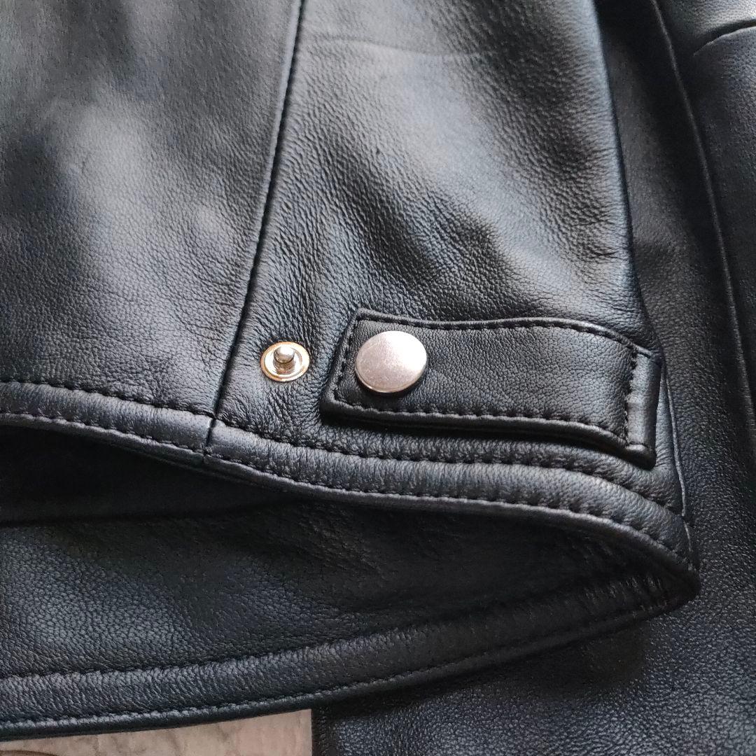 【訳アリ新品】干場義雅　DRESSTERIOR　レザーライダース　S