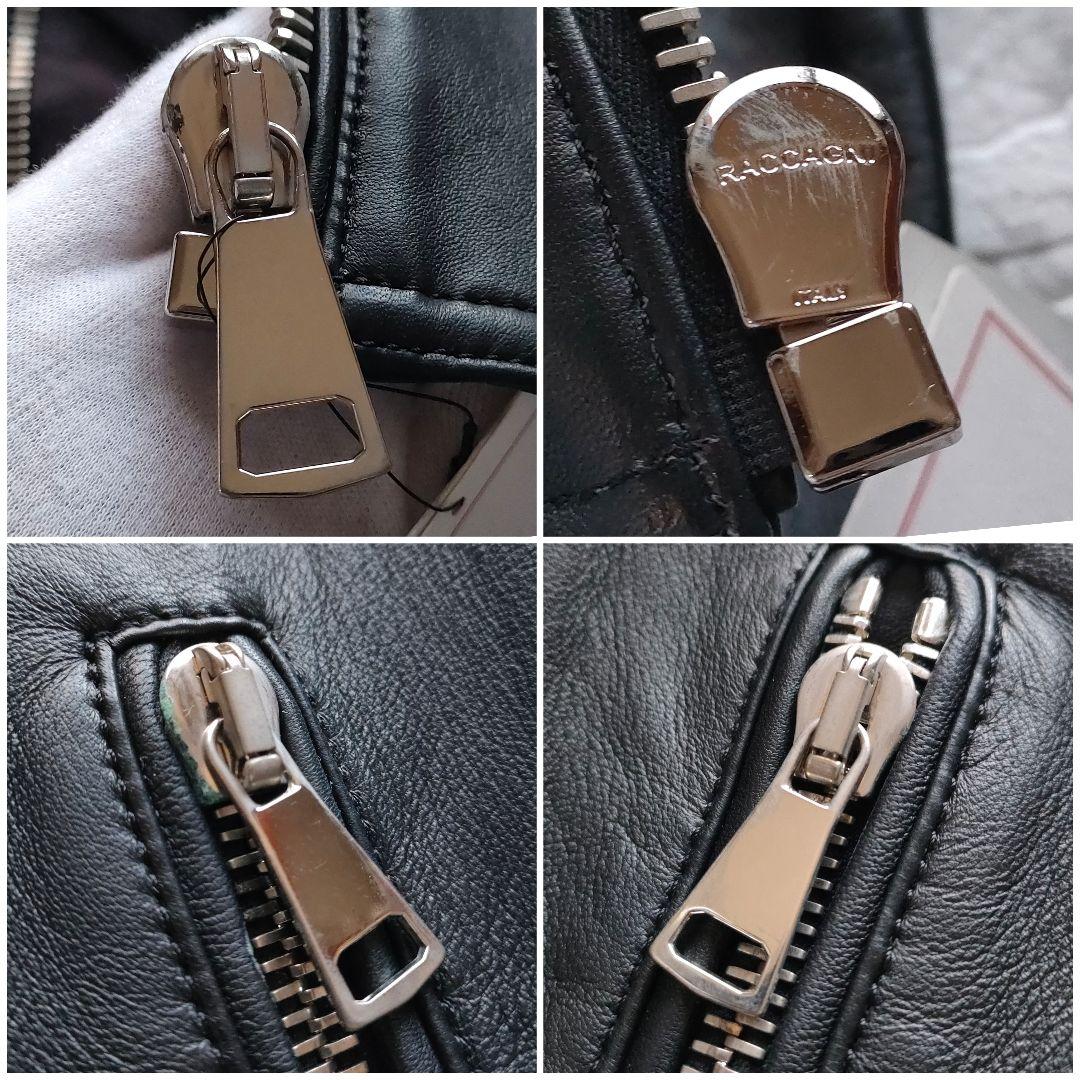 【訳アリ新品】干場義雅　DRESSTERIOR　レザーライダース　S