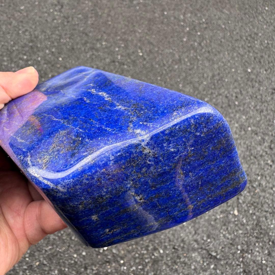 ☆ラピスラズリ☆5A☆引寄せ☆約1474gアフガニスタン産☆天然無着色☆木製台座