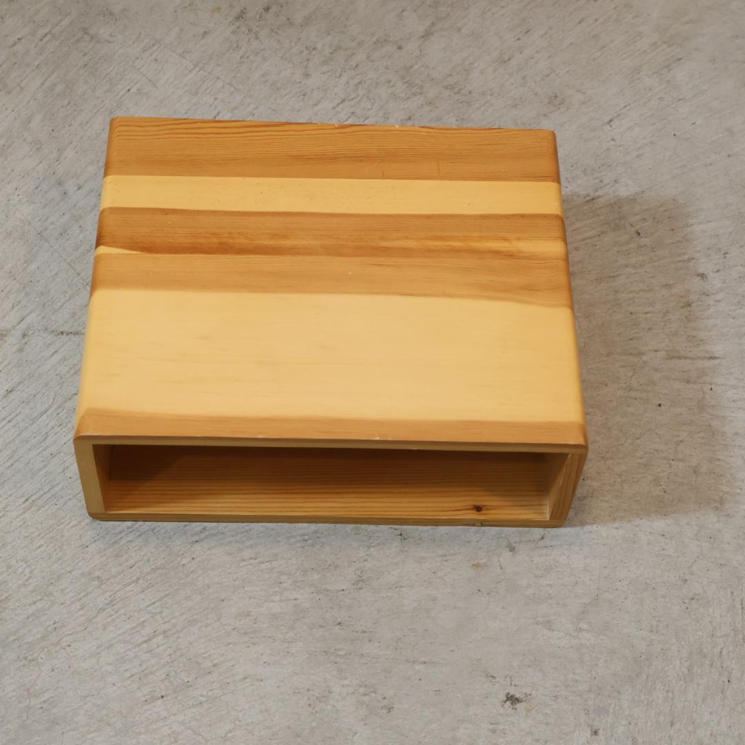 木製収納BOX 4点セット 収納ラック セパレート パイン材 ナチュラル 箱