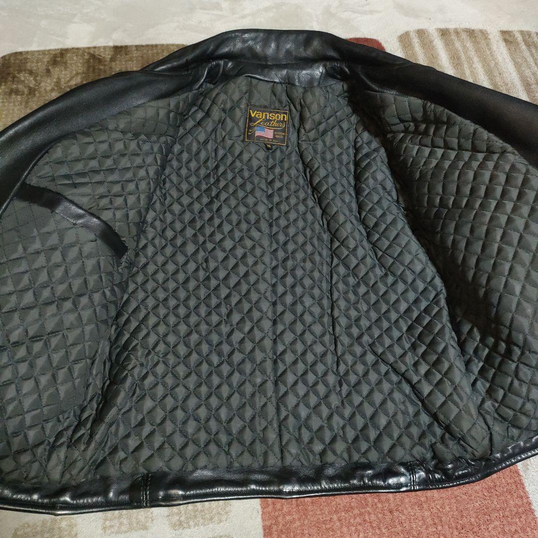専用　人気良品Vanson C2ダブルライダース袖TALONZip36