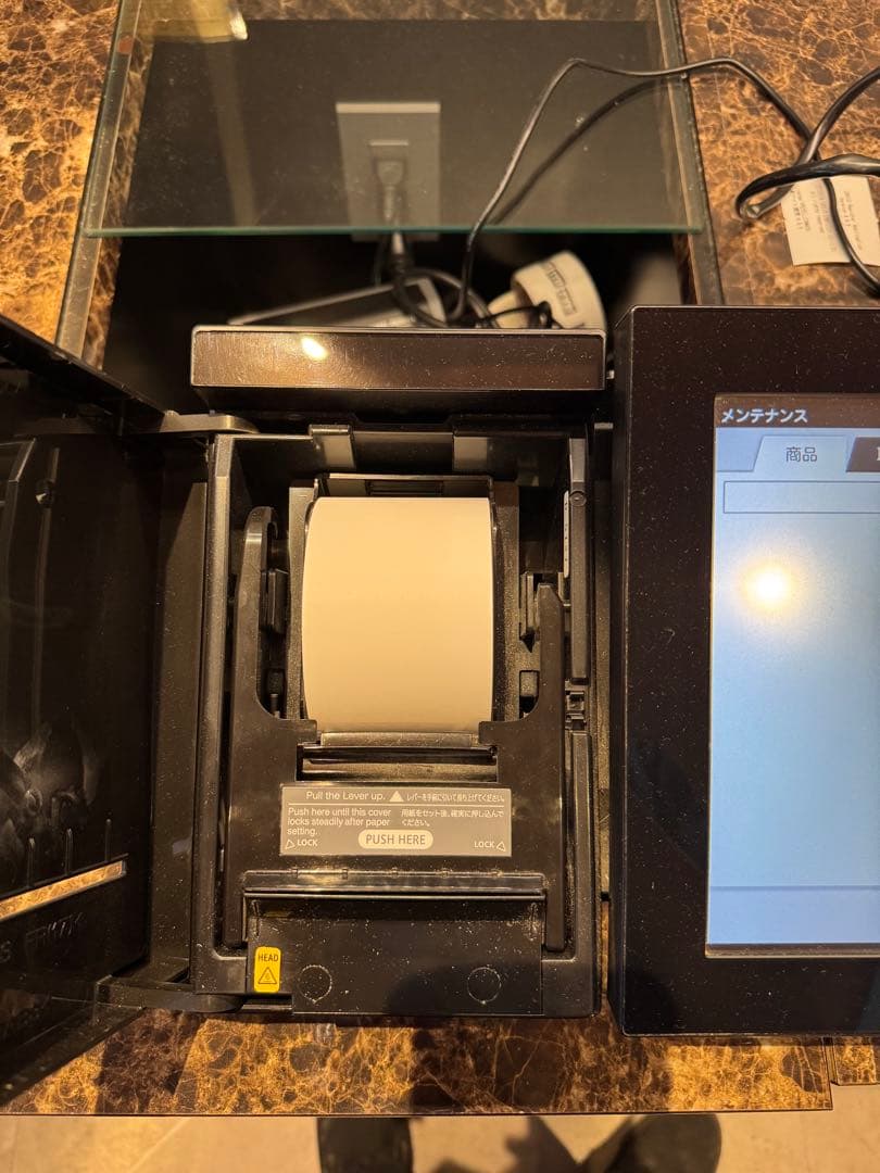 人気の黒　Androidカシオv-r200インボイスレジスター