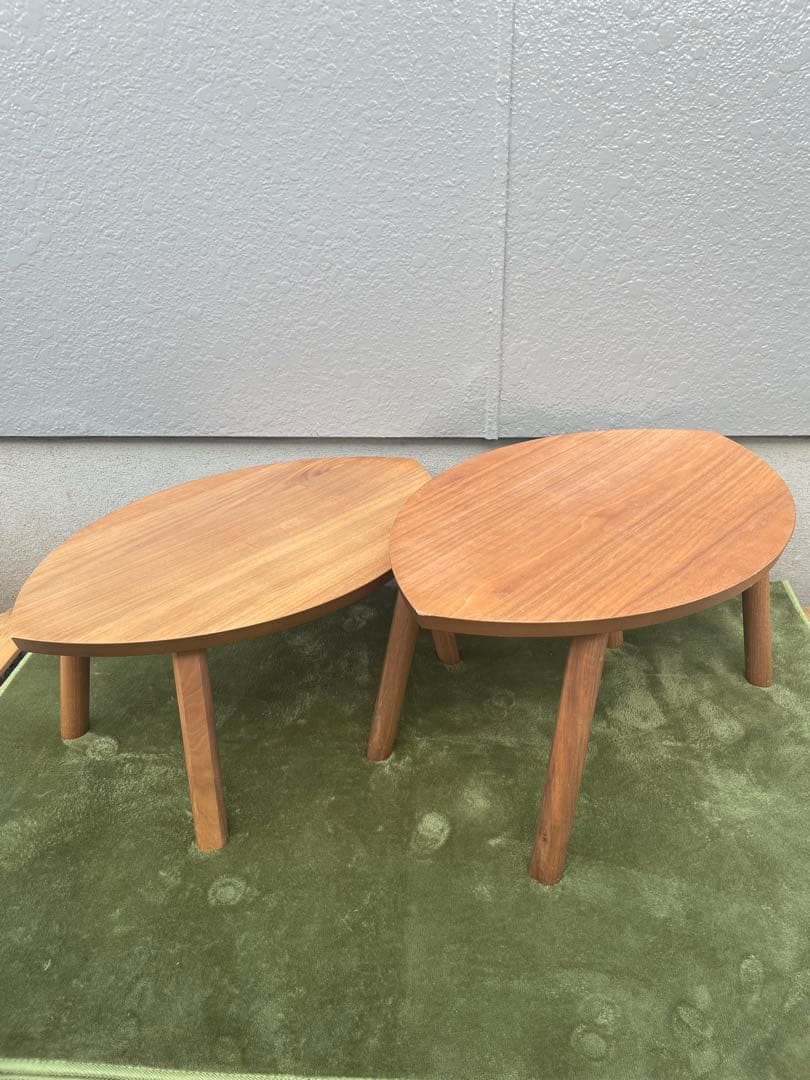 IKEA✨️STOCKHOLM ローテーブル 2点セット 良品 ブラウン 木目調