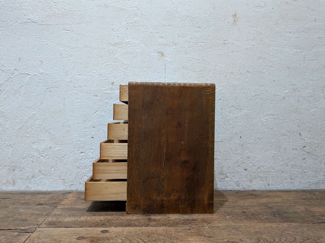 1100 ビンテージ　収納6杯　小引き出し　チェスト　書類ケース　レトロ　古家具