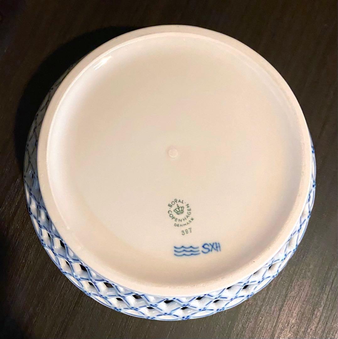 【ロイヤルコペンハーゲン】ブルーフルーテッド　フルレース　フルーツバスケット