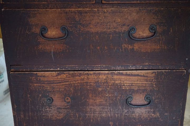 木製の箪笥 棚 古民具